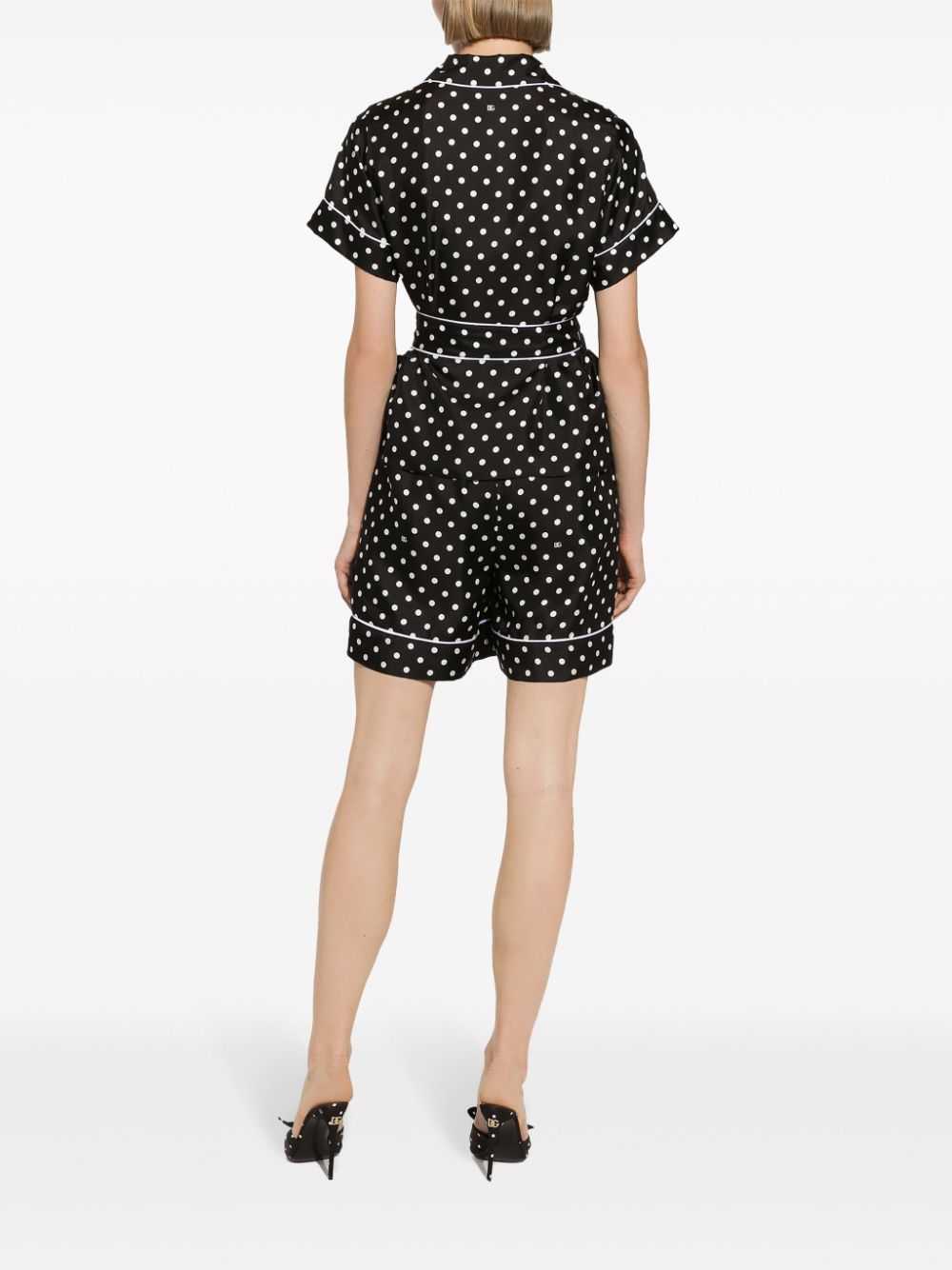 Dolce & Gabbana polka-dot print silk shirt - Image 4