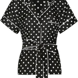 Dolce & Gabbana polka-dot print silk shirt