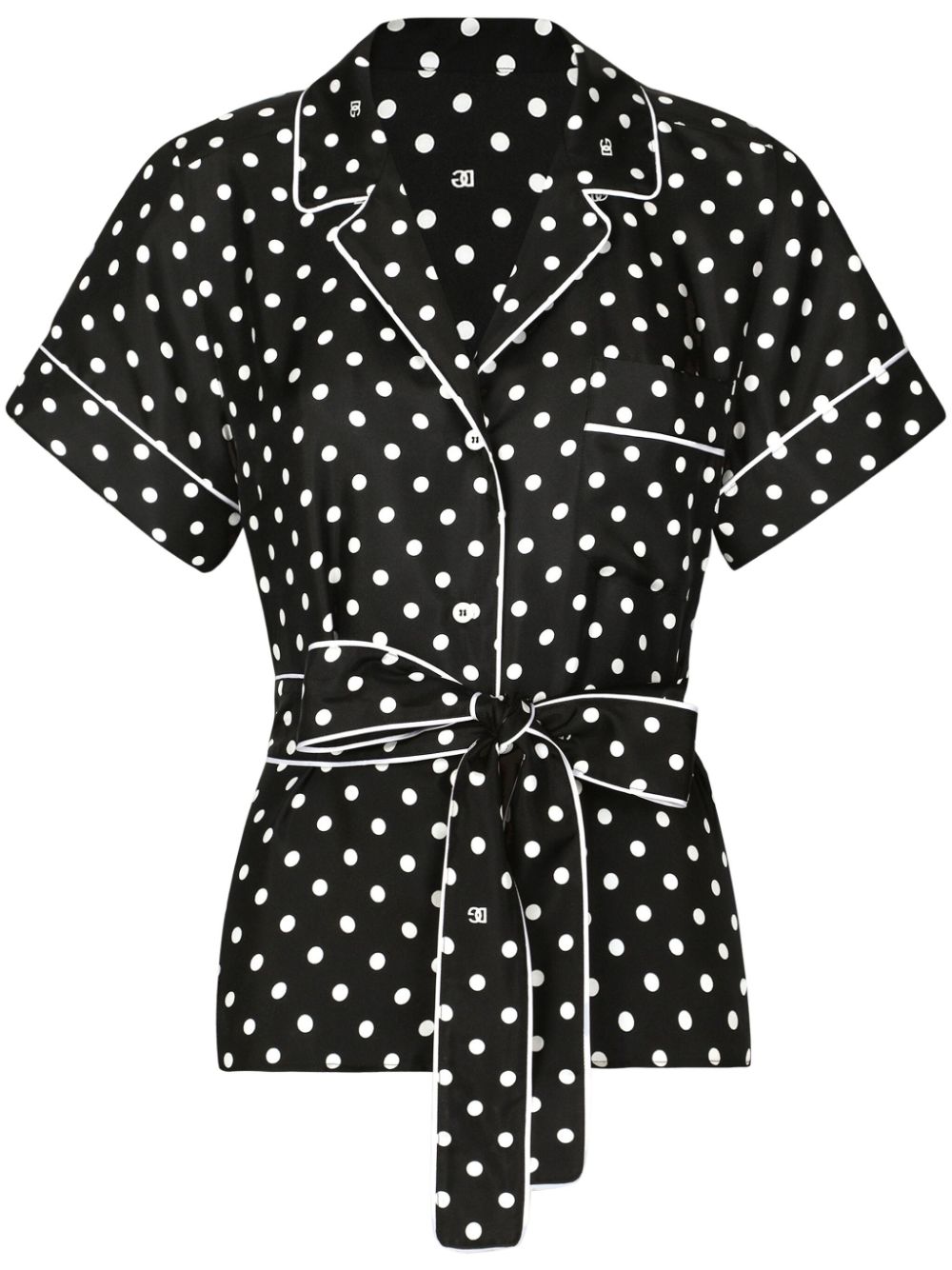 Dolce & Gabbana polka-dot print silk shirt
