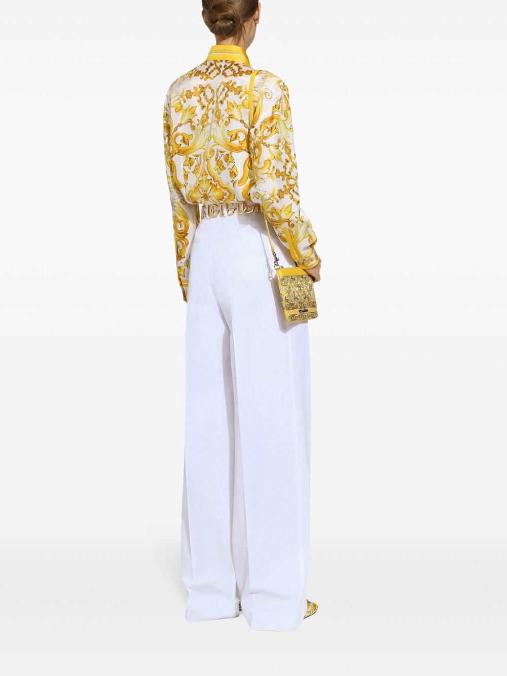 Dolce & Gabbana Majolica-print silk shirt - Image 4