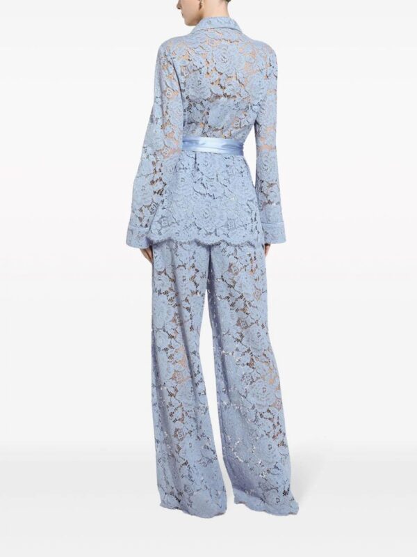 Dolce & Gabbana  floral-lace shirt - Image 4