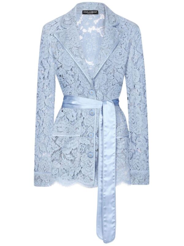 Dolce & Gabbana  floral-lace shirt