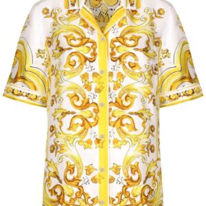 Dolce & Gabbana  Majolica-print silk shirt