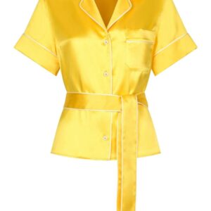 Dolce & Gabbana belted silk shirt