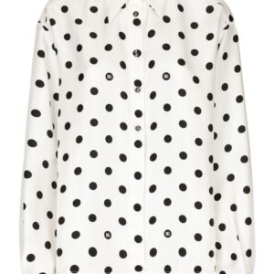 Dolce & Gabbana polka-dot silk shirt