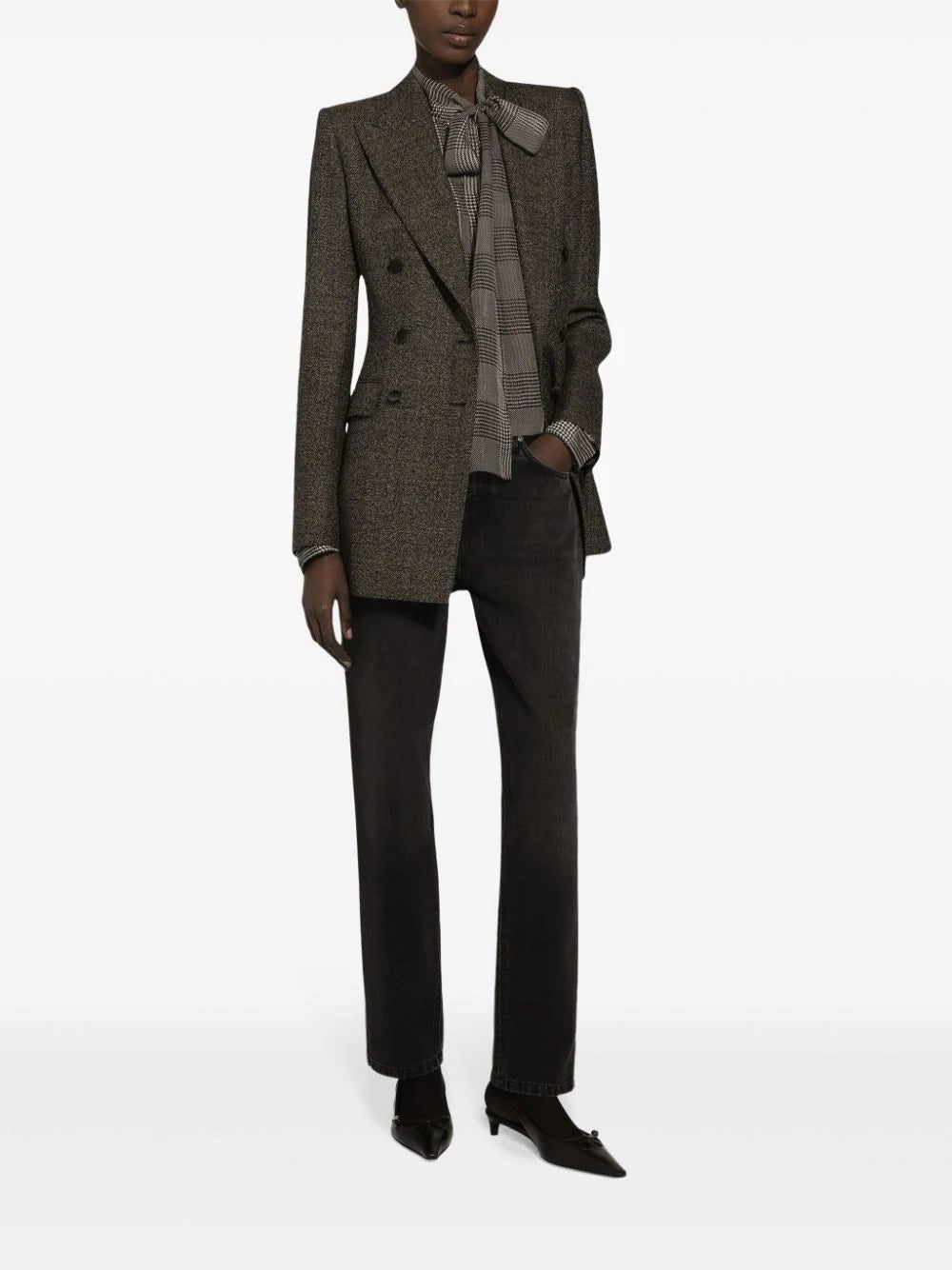 Dolce & Gabbana Prince of Wales check blouse - Image 3