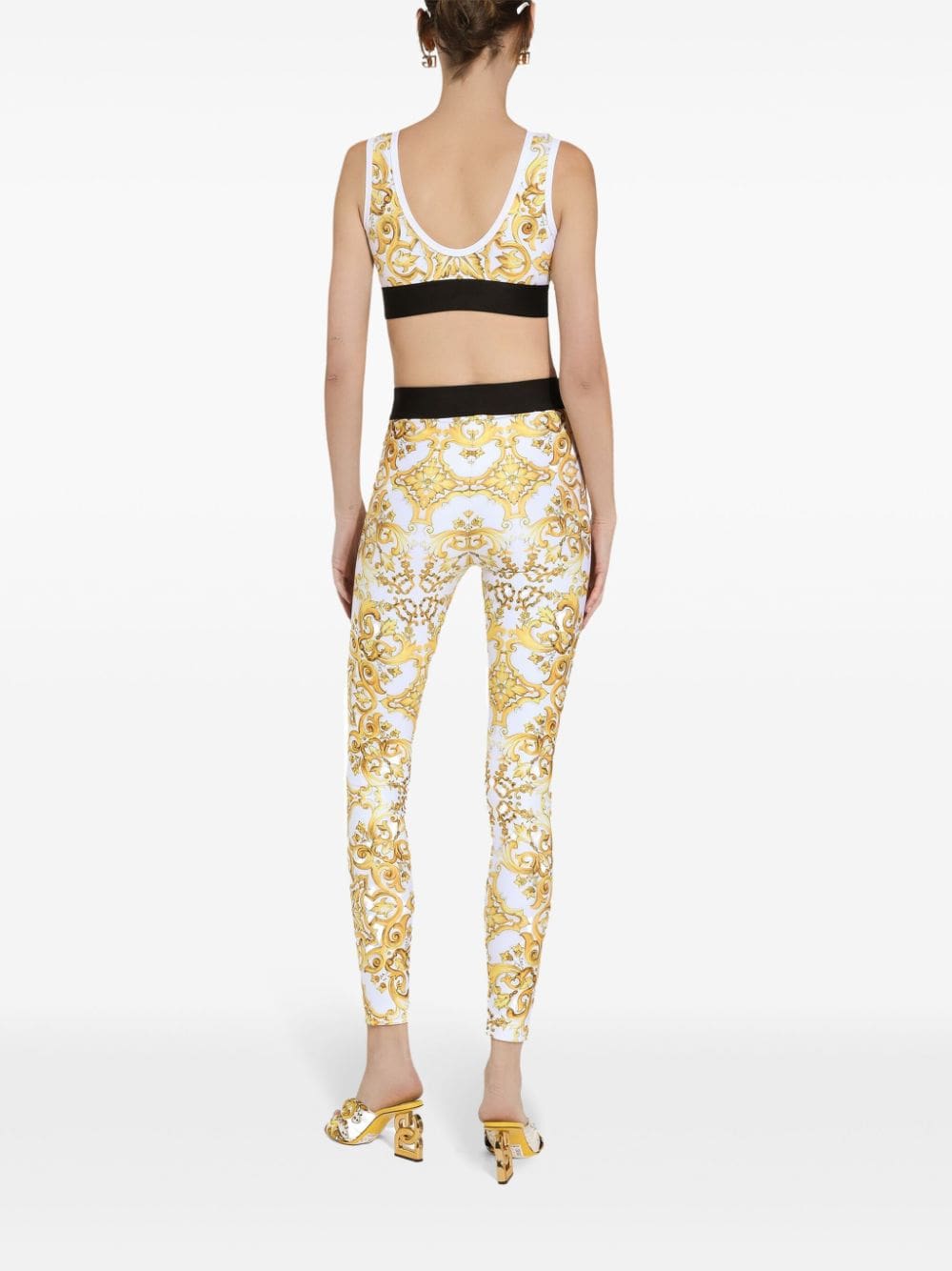 Dolce & Gabbana Majolica-print cropped tank top - Image 3