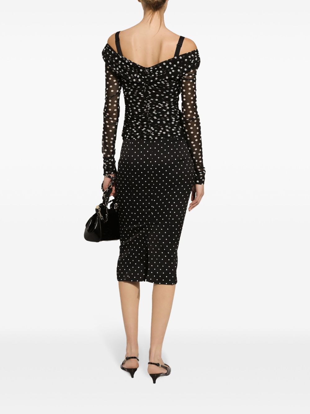 Dolce & Gabbana polka-dot tulle top - Image 4