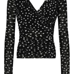 Dolce & Gabbana polka-dot tulle top