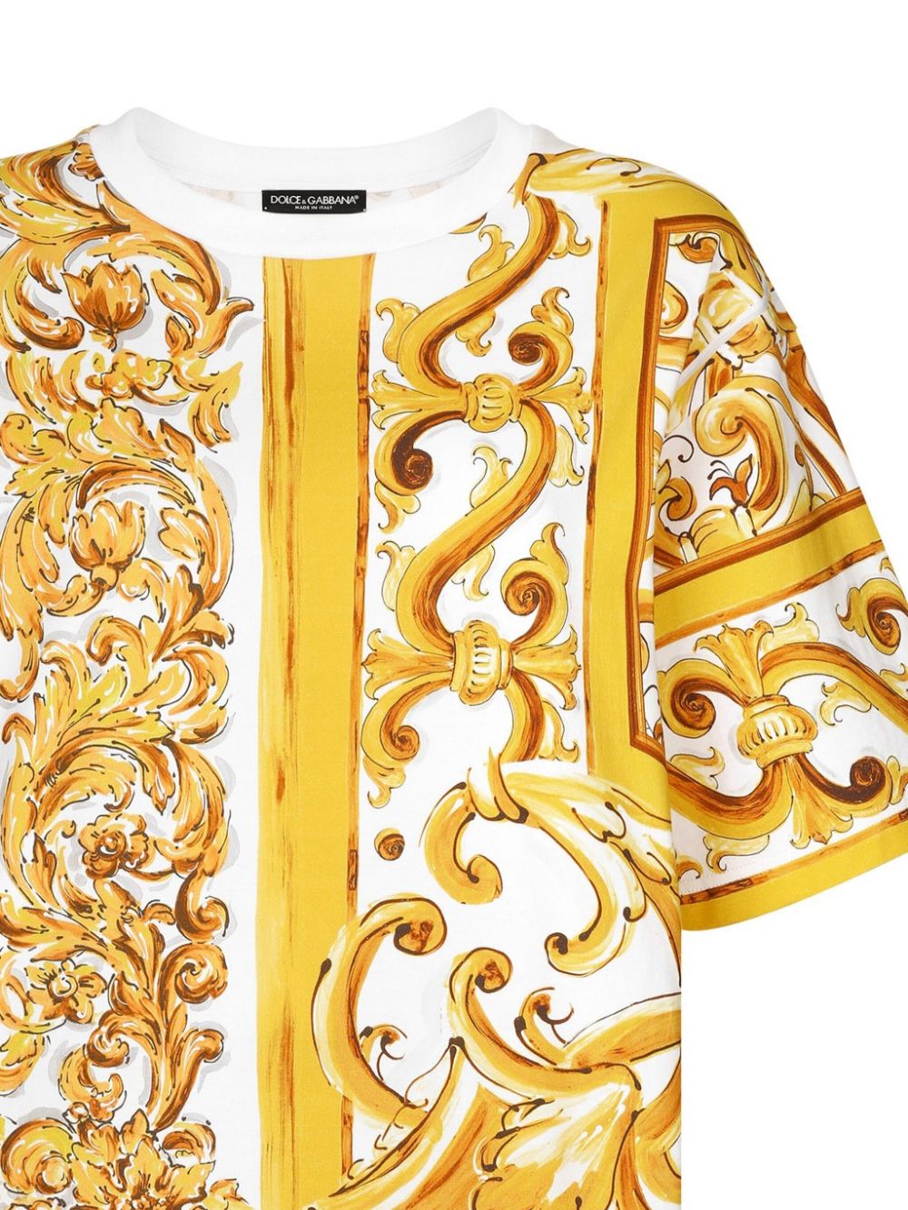 Dolce & Gabbana Majolica-print cotton T-shirt - Image 2