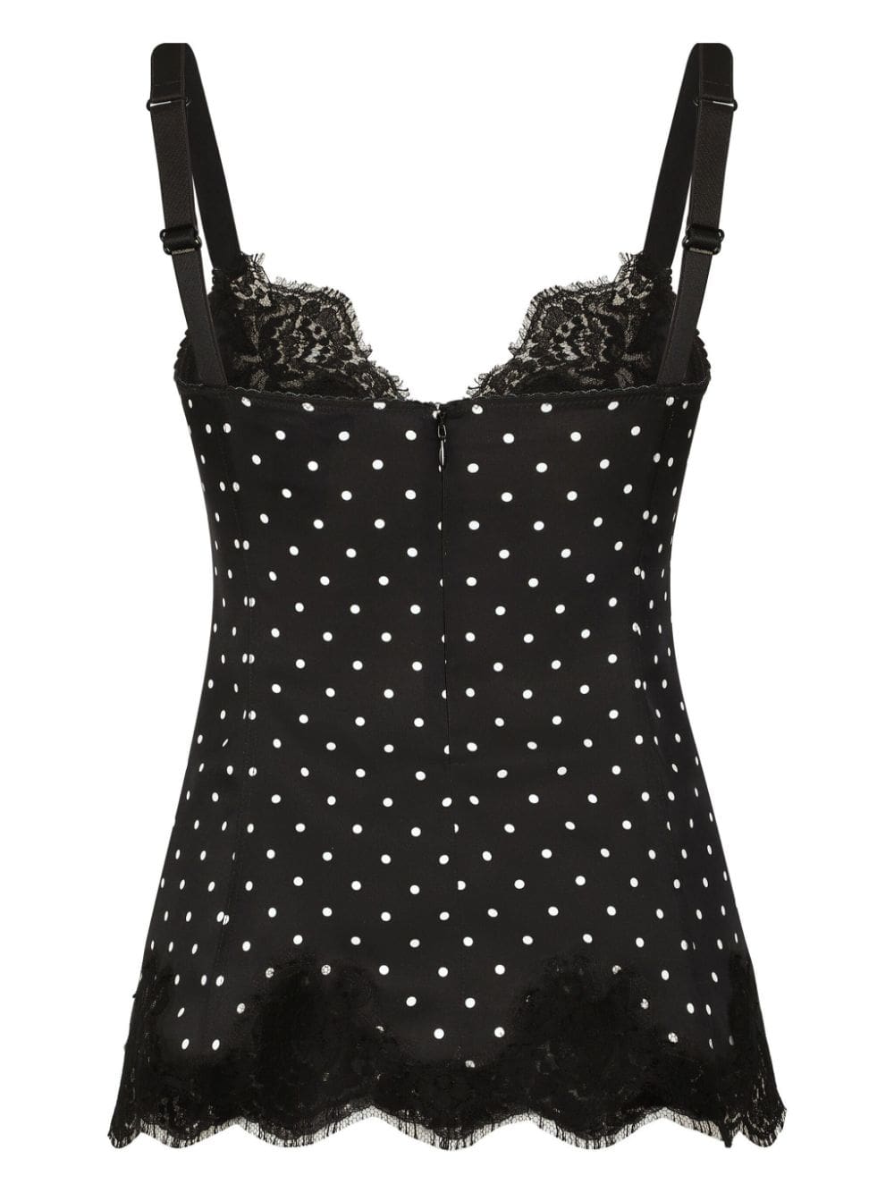 Dolce & Gabbana polka dot-print lace top - Image 2