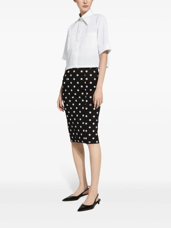 Dolce & Gabbana  cropped cotton shirt - Image 3