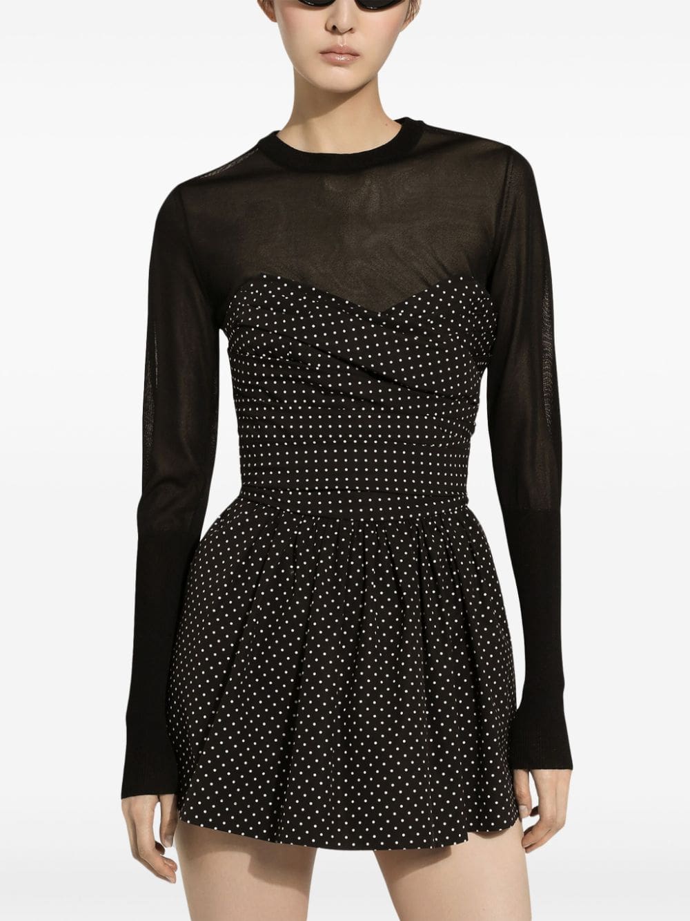 Dolce & Gabbana semi-sheer cropped top - Image 3