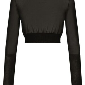 Dolce & Gabbana semi-sheer cropped top
