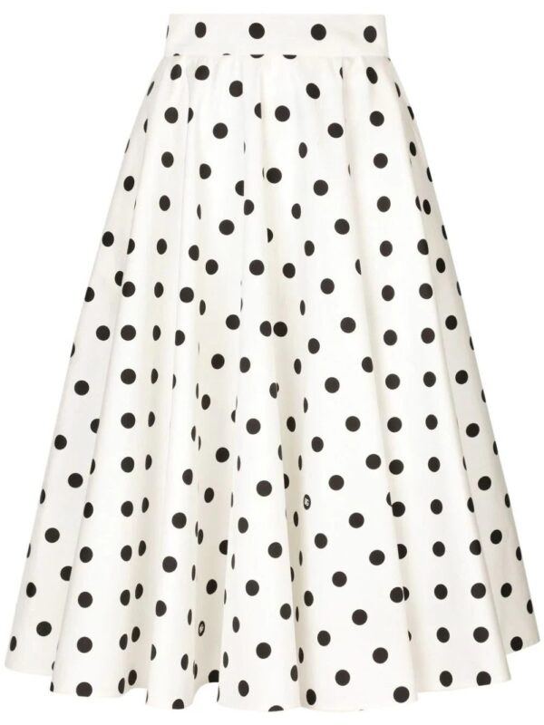 Dolce & Gabbana  polka-dot midi skirt
