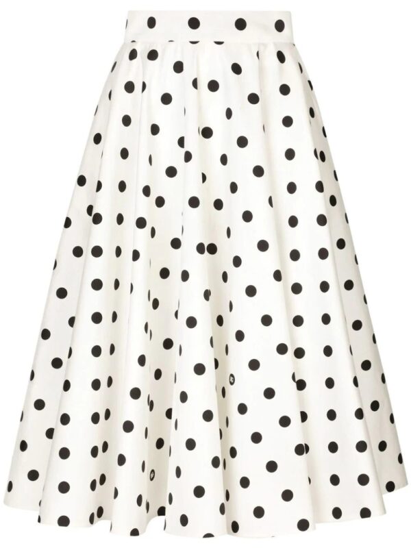 Dolce & Gabbana  polka-dot midi skirt