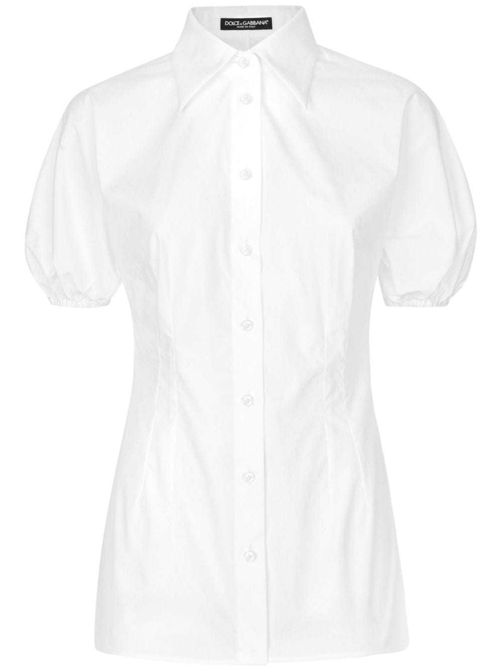 Dolce & Gabbana short puff-sleeves shirt