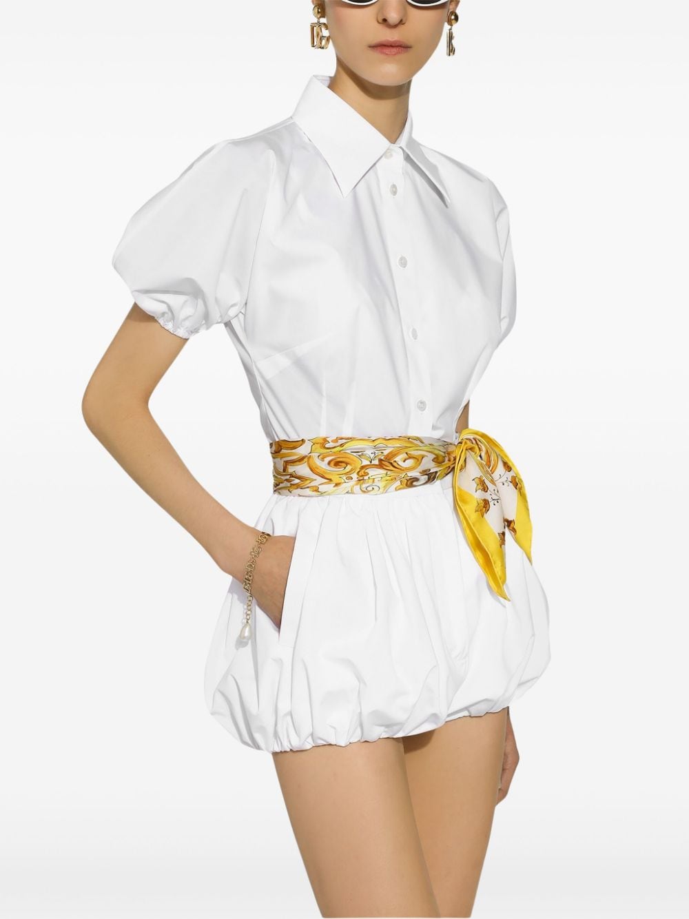 Dolce & Gabbana short puff-sleeves shirt - Image 5