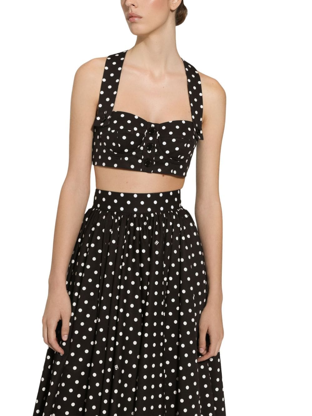 Dolce & Gabbana polka-dot corset top - Image 4