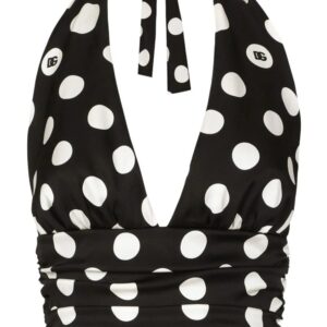 Dolce & Gabbana  polka-dot cropped top