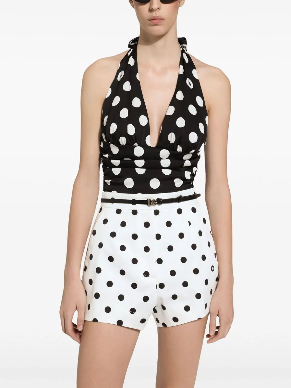 Dolce & Gabbana polka-dot cropped top - Image 3