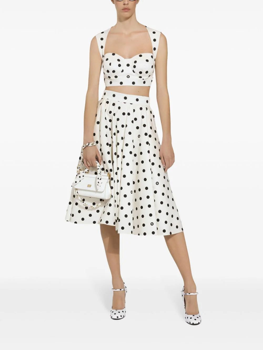 Dolce & Gabbana polka-dot corset top - Image 2