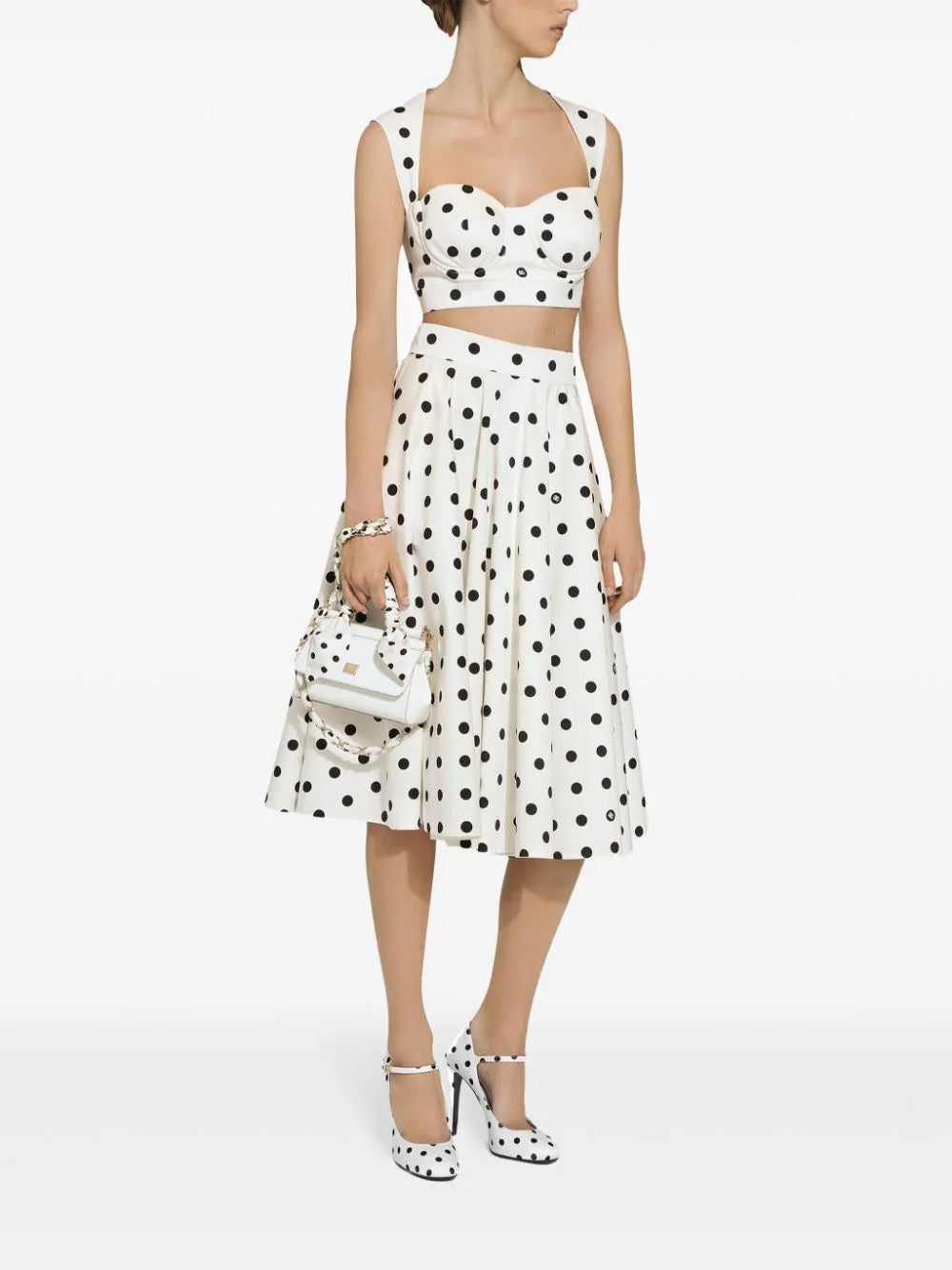 Dolce & Gabbana polka-dot corset top - Image 3