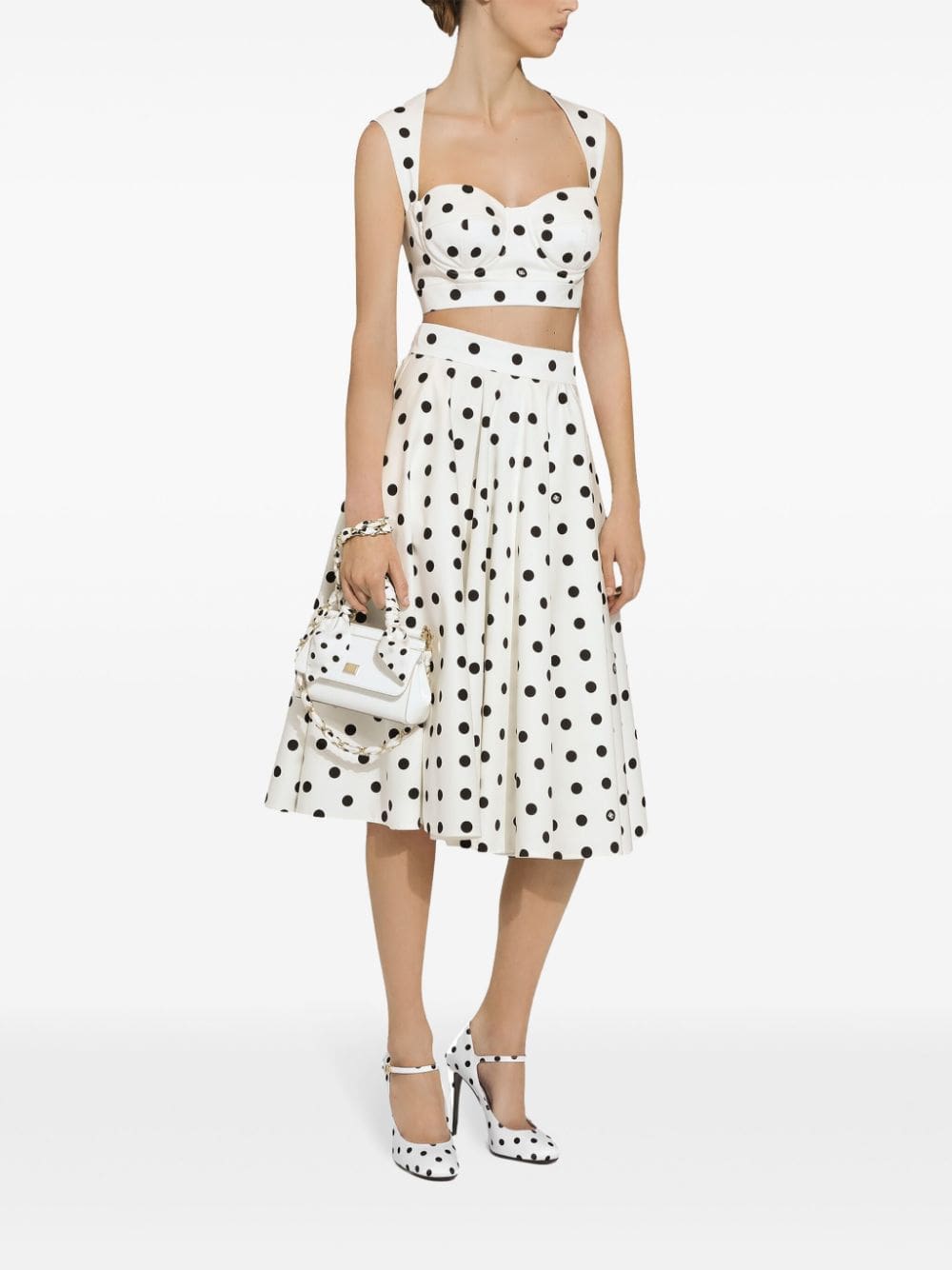 Dolce & Gabbana polka-dot corset top - Image 3