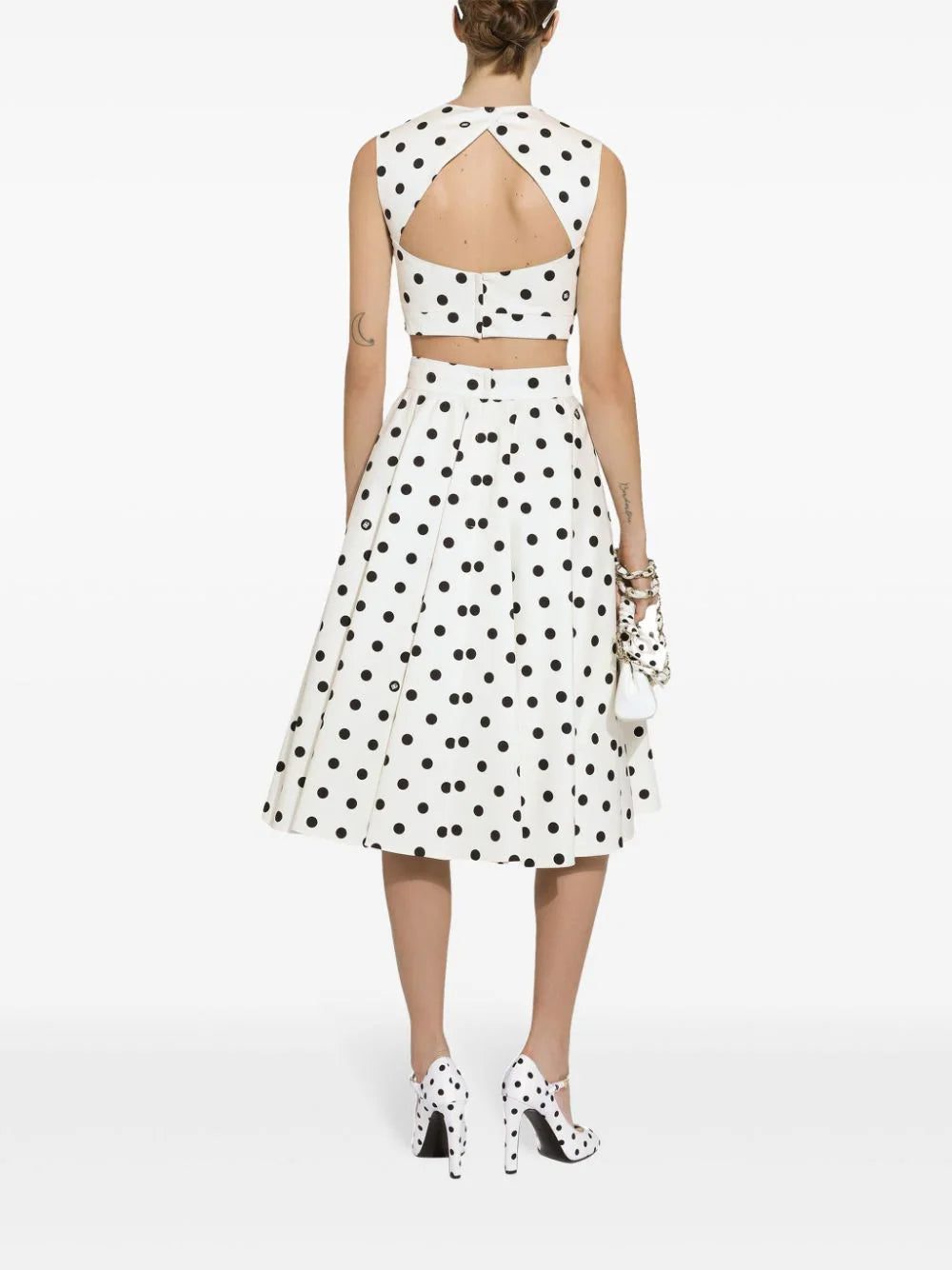 Dolce & Gabbana polka-dot corset top - Image 4