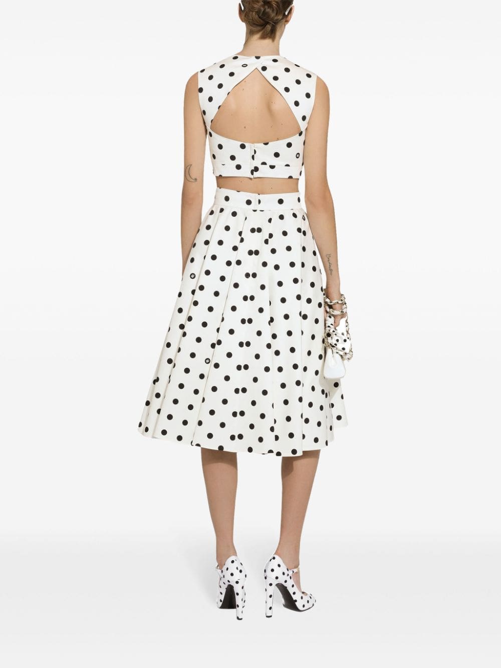Dolce & Gabbana polka-dot corset top - Image 4