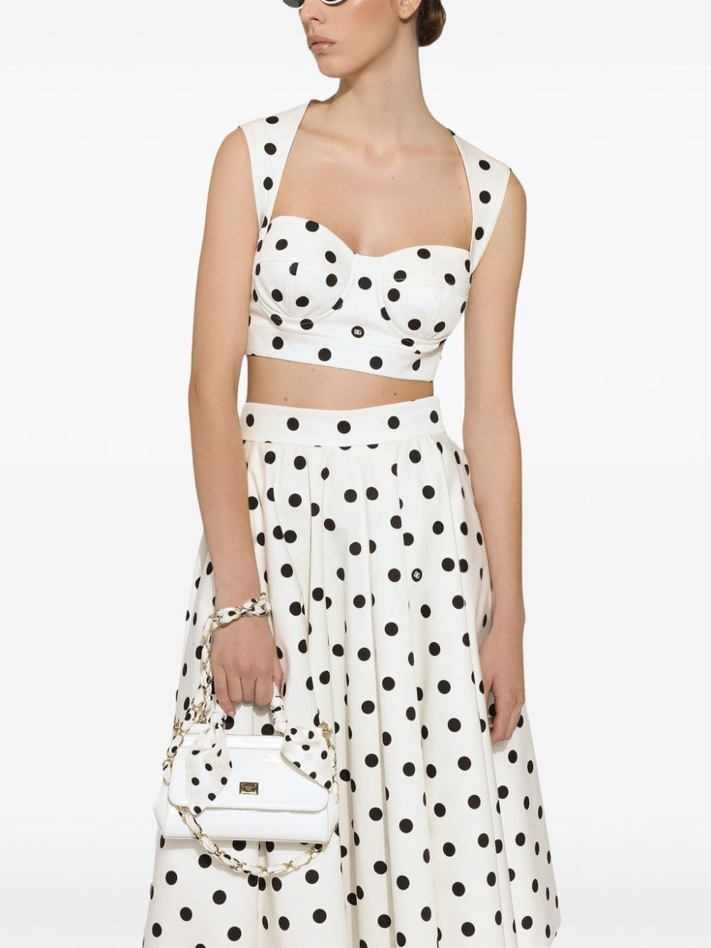 Dolce & Gabbana polka-dot corset top - Image 5