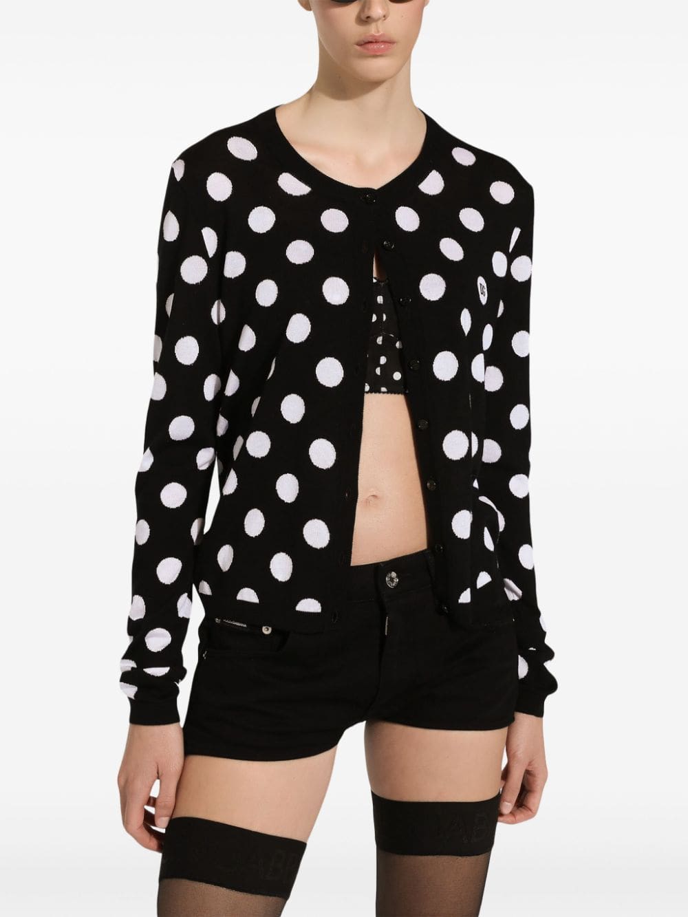 Dolce & Gabbana polka-dot corset top - Image 4