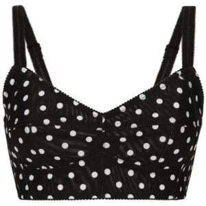 Dolce & Gabbana polka-dot corset top