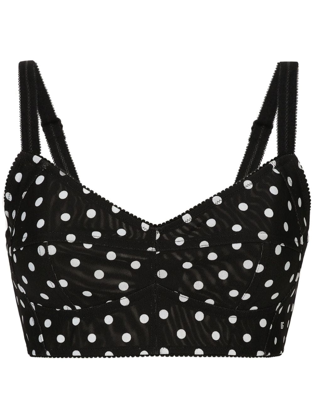 Dolce & Gabbana polka-dot corset top