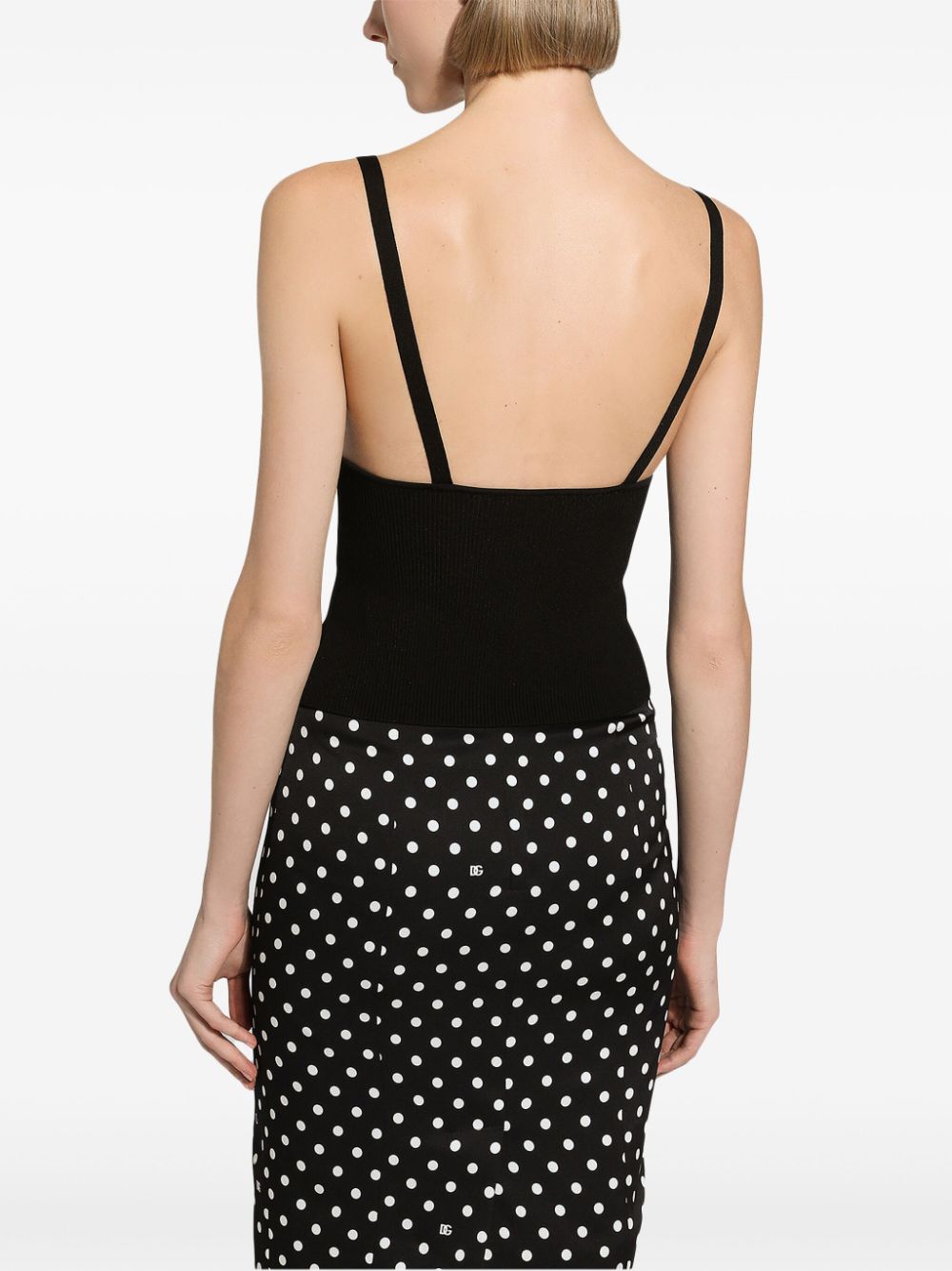 Dolce & Gabbana ribbed-knit cropped tank top - Image 4