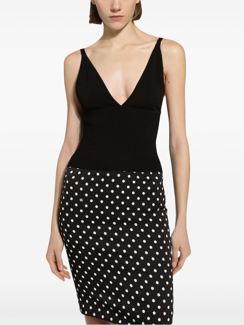 Dolce & Gabbana ribbed-knit cropped tank top - Image 3