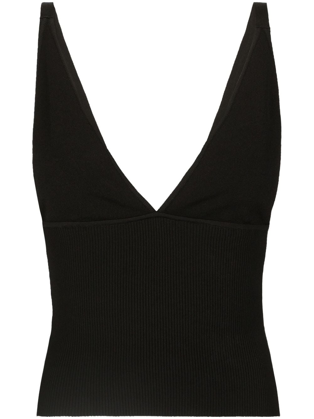 Dolce & Gabbana ribbed-knit cropped tank top