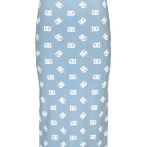 Dolce & Gabbana  logo-print straight skirt