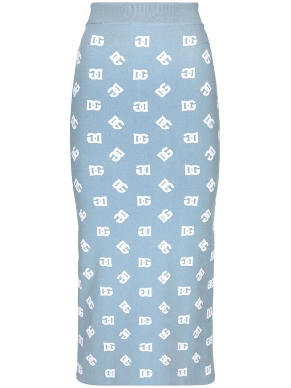 Dolce & Gabbana  logo-print straight skirt