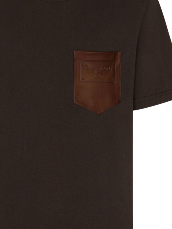 Dolce & Gabbana  logo-stamp cotton T-shirt - Image 2