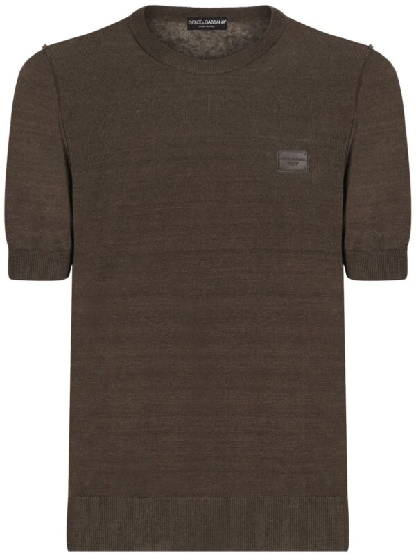 Dolce & Gabbana  logo-appliqué round-neck T-shirt