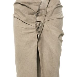Rick Owens DRKSHDW  ruffled pleated midi skirt