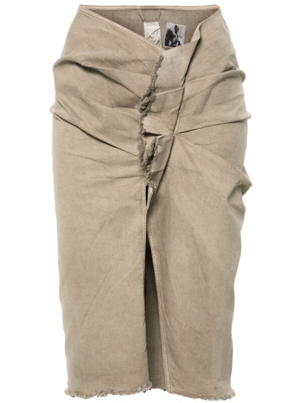Rick Owens DRKSHDW  ruffled pleated midi skirt