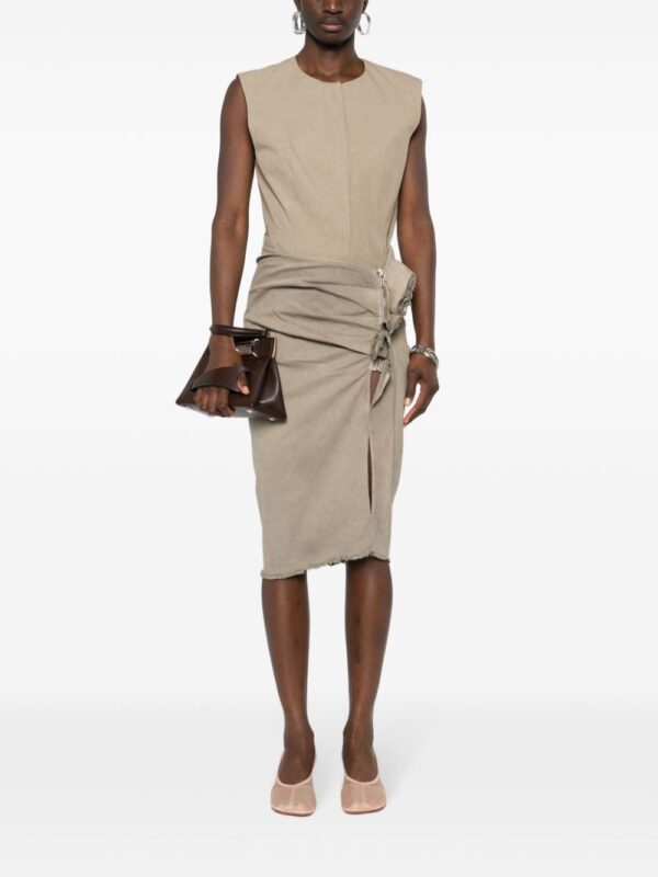 Rick Owens DRKSHDW  ruffled pleated midi skirt - Image 2
