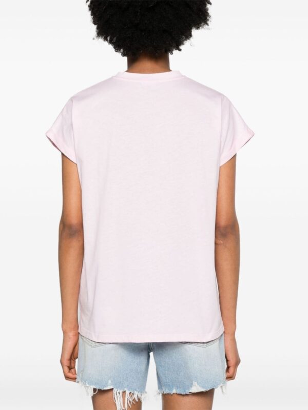 Balmain flocked-logo cotton T-shirt - Image 4