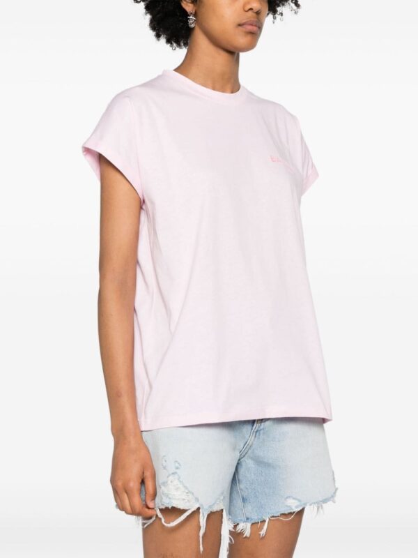 Balmain flocked-logo cotton T-shirt - Image 3
