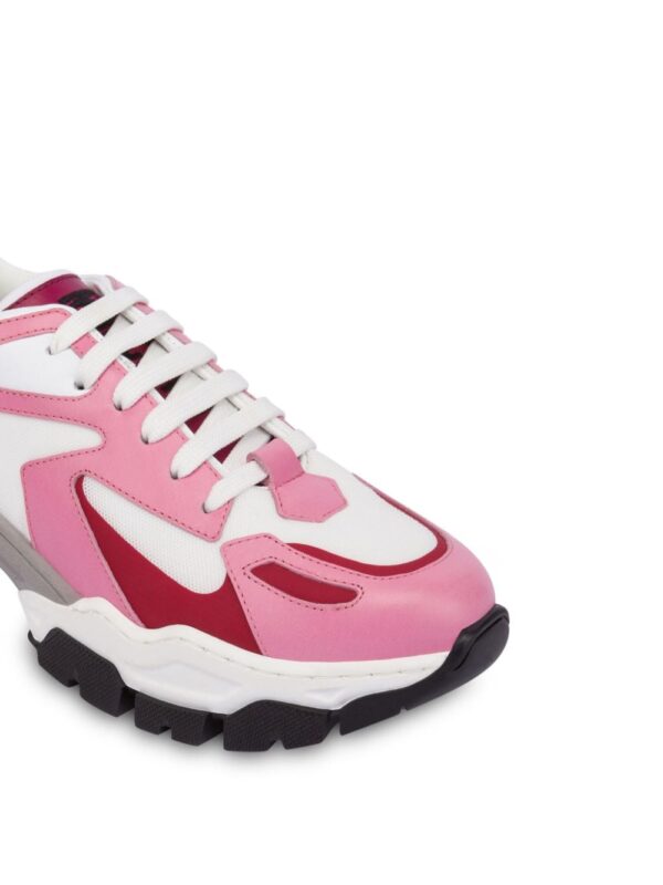 Moschino panelled lace-up sneakers - Image 3