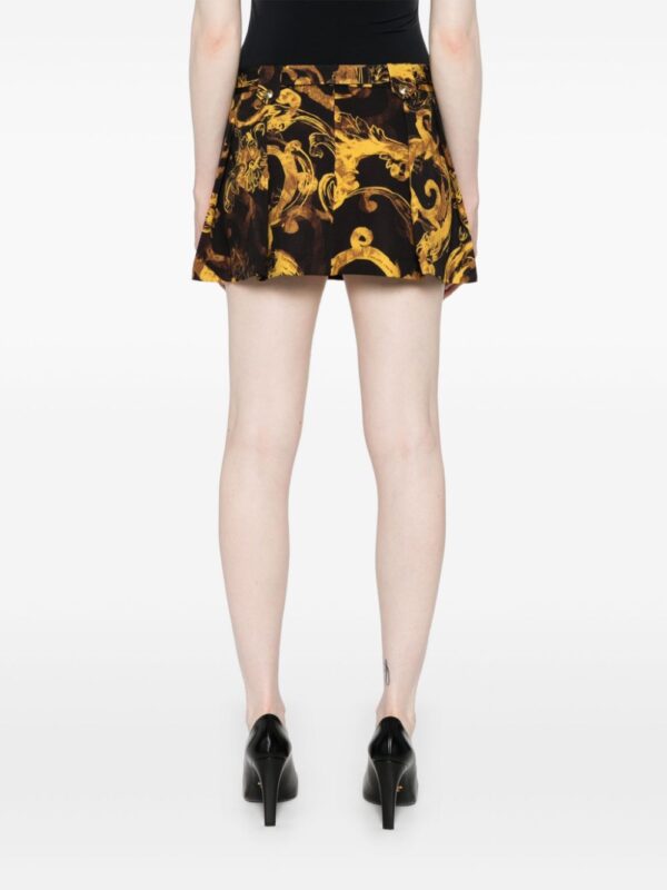 Versace Jeans Couture  Watercolor Couture-print mini skirt - Image 4