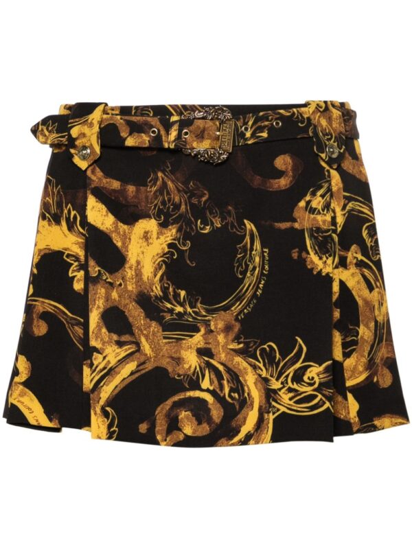 Versace Jeans Couture  Watercolor Couture-print mini skirt