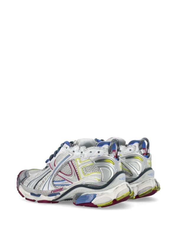 Balenciaga metallic-effect panelled sneakers - Image 3